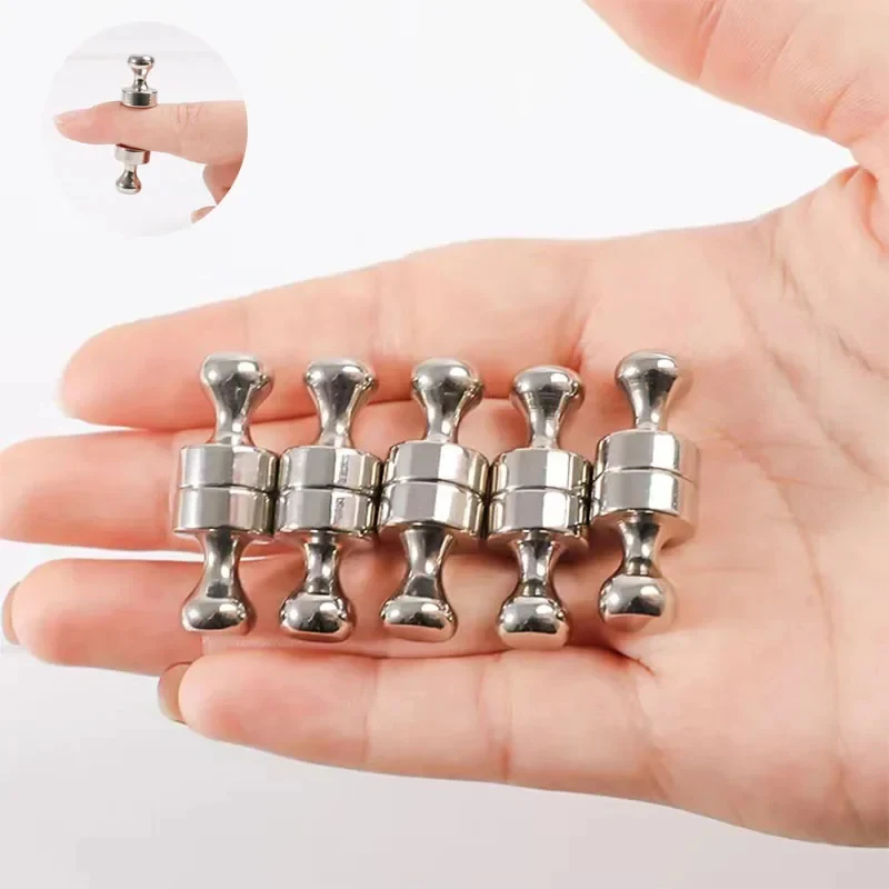 1/5/10pcs Super Strong Neodymium Magnetic Pushpins Sucker Thumbtack Durable Steel Magnet Push Pin for Refrigerator Whiteboard