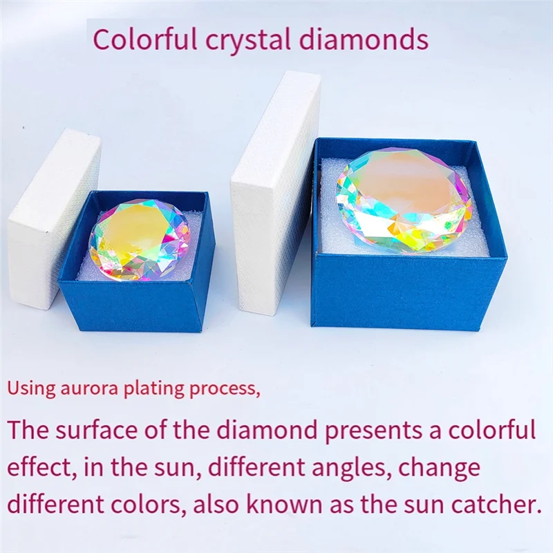 Paper Weight Crystal - 크리스탈 다이아몬드 페이퍼웨이트 장식용 무지개 제조기