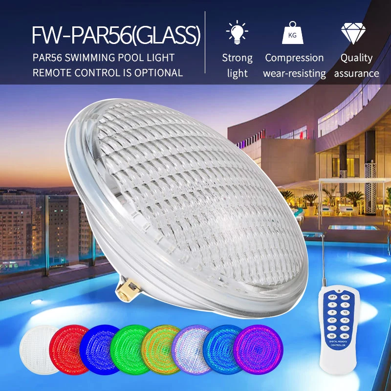 

12V 54/45/35/25/18W Multi-Color RGB Swimming Pool Spa LED Light Underwater Waterproof with Remote PAR56 Socket