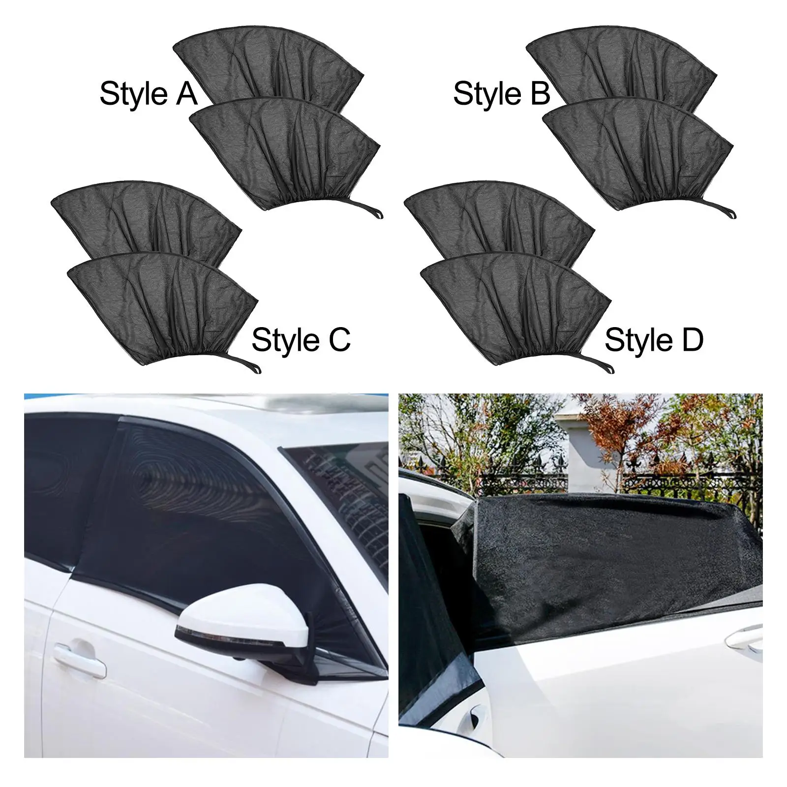 Car Window Sunshade Privacy Protection Maintains Car Interior Temperature Automotive Curtain for Travel Kids