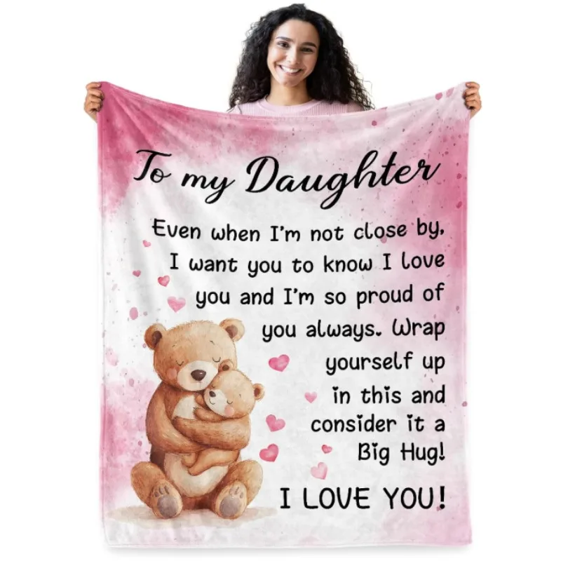 

Gifts from parents to their daughter: Christmas, Valentine's Day, graduation, birthday presents, and blankets.