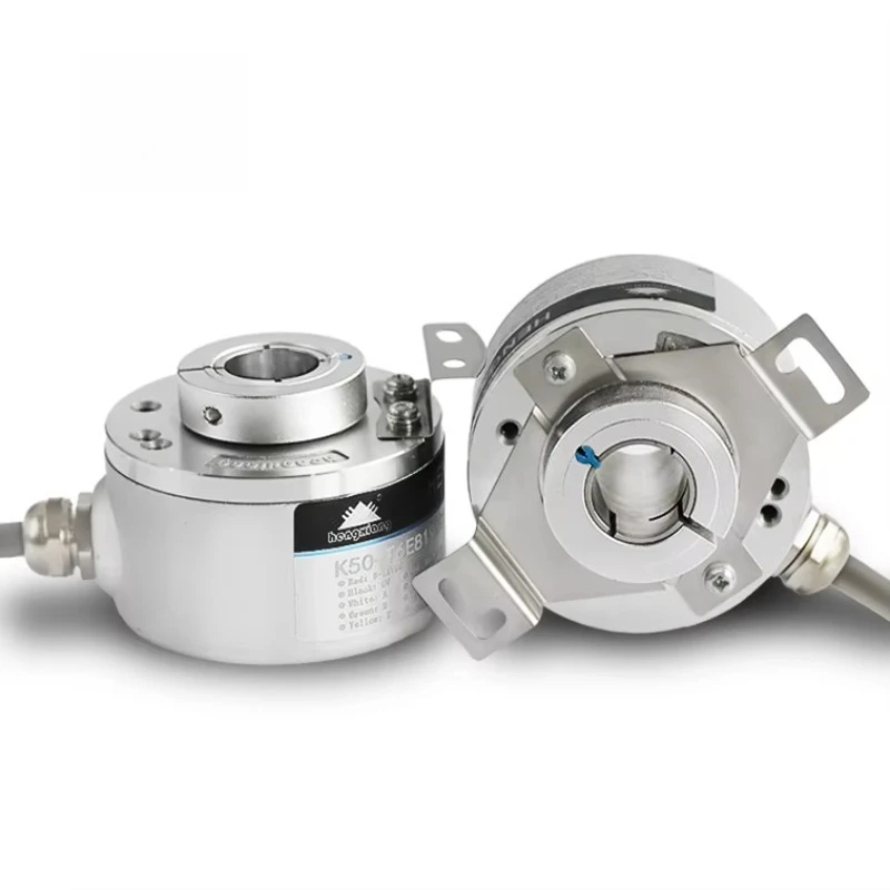 Прочный инкрементный энкодер K50 5000PPR 1024PPR 15 мм с полым валом для оборудования - промышленное измерение и контрольное оборудование