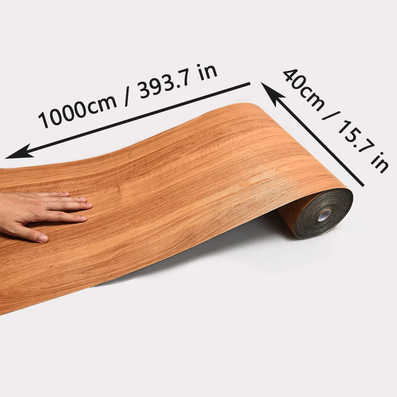 Decorative moisture-proof anti fouling self-adhesive wallpaper wood grain background wall bedroom kitchen floor sticker