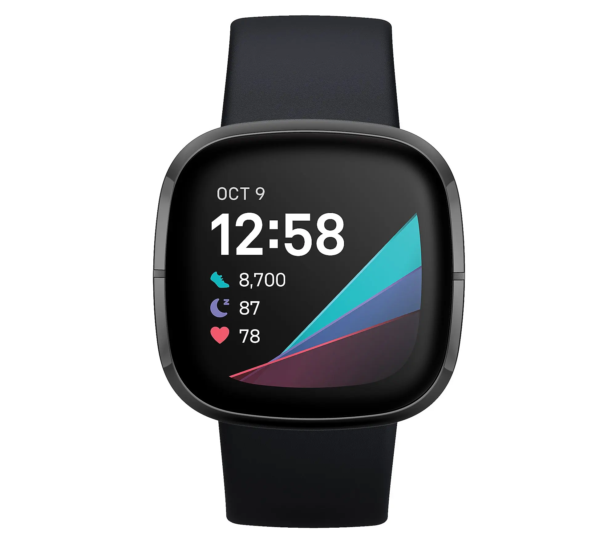 Fitbit Sense-Sense Fitness Smartwatch, FB512, Relógio esportivo, Rastreador de fitness, GPS integrado, Saúde avançada