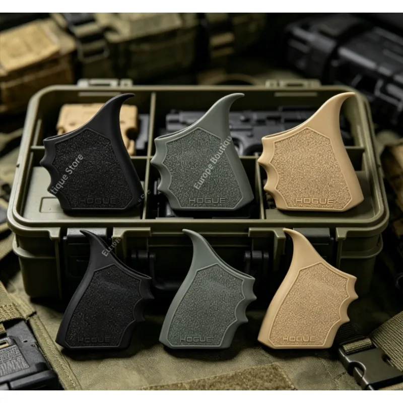 

G17 G19 Anti-Slip Grip Sleeve, Wear Resistant Soft Rubber Handle Cover, Outdoor Universal Toy Tactical Accessories