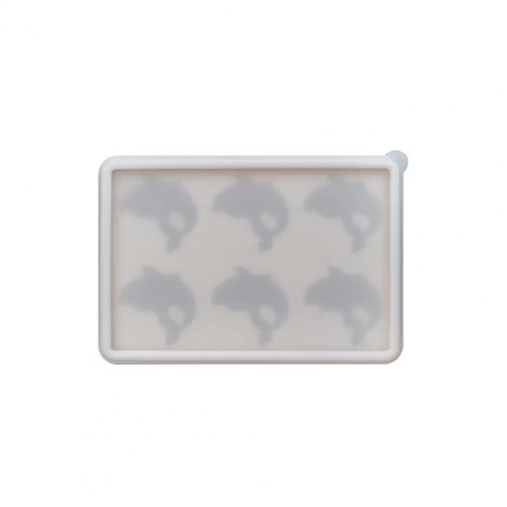 

Dolphin Ice Cube Tray Dolphin-shaped Silicone Ice Tray with Lid for Cocktails Whiskey Bpa-free 6-cavity Mold for Men Cute Ice