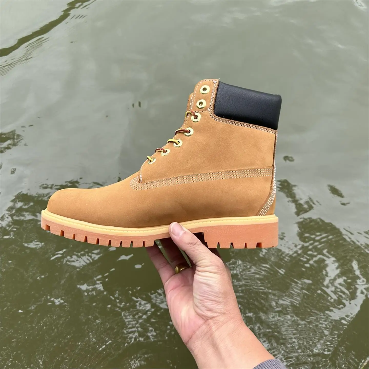 

Водонепроницаемые кожаные ботинки Bla Outdoor Casual oes Износостойкие ботинки из воловьей кожи для пар Ki ort с круглым носком на плоском каблуке