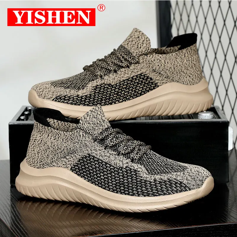 

YISHEN Sneakers Men Shoes Unisex Couple Women Casual Shoes Mesh Breathable Sports Athletic Running Shoes Outdoor Zapatos Hombre