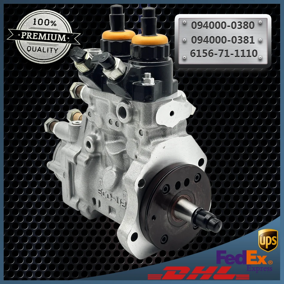 

Fuel Injection Pump 094000-0380 094000-0381 6156-71-1110 6156-71-1112 for Komatsu Engine SAA6D125E-3 Excavator PC400-7 PC450-7