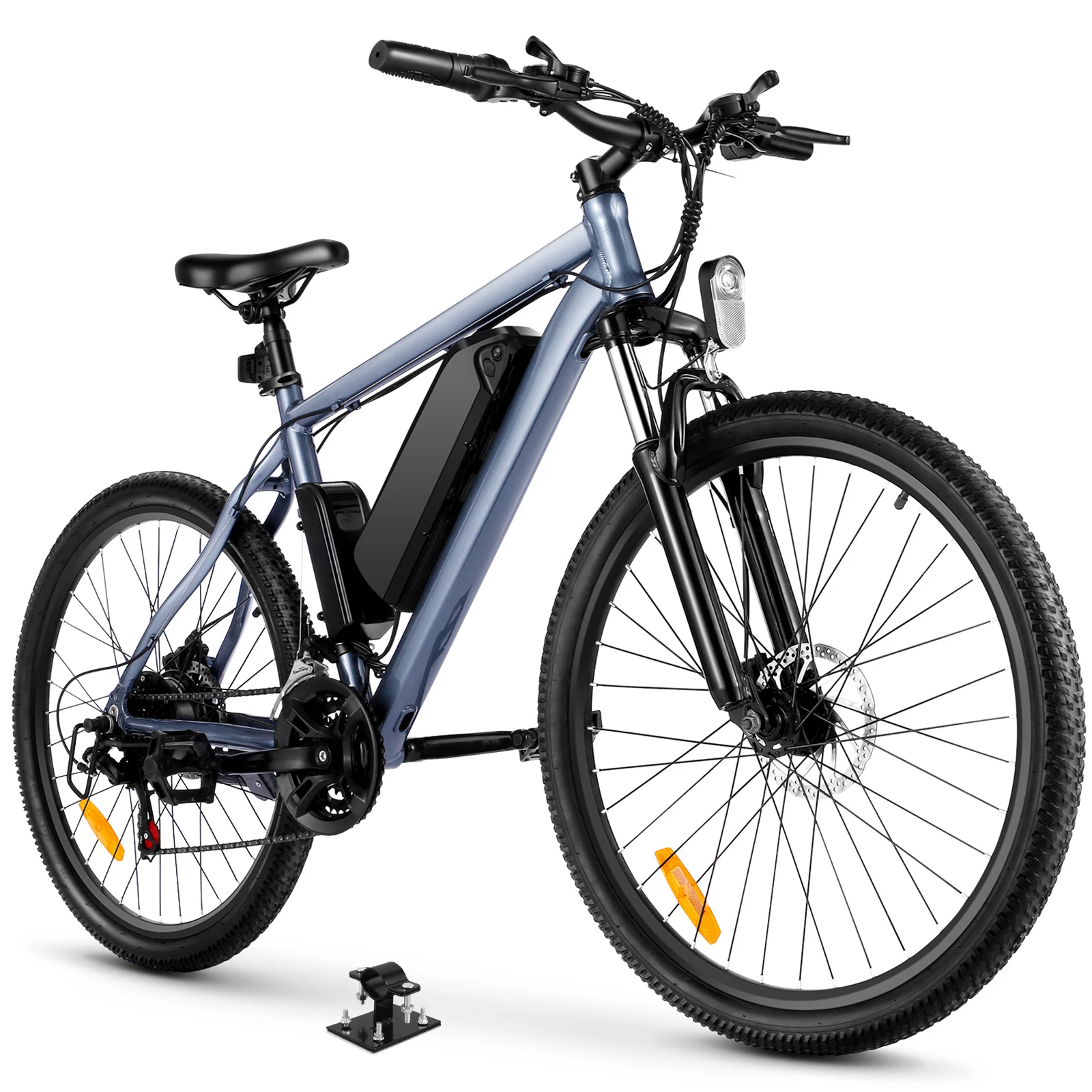 

Bike Front Basket Fixed Holder Iron Bracket Sturdy Mounting Frame Enhanced Load Support for Cycling Baskets E-Bike Use