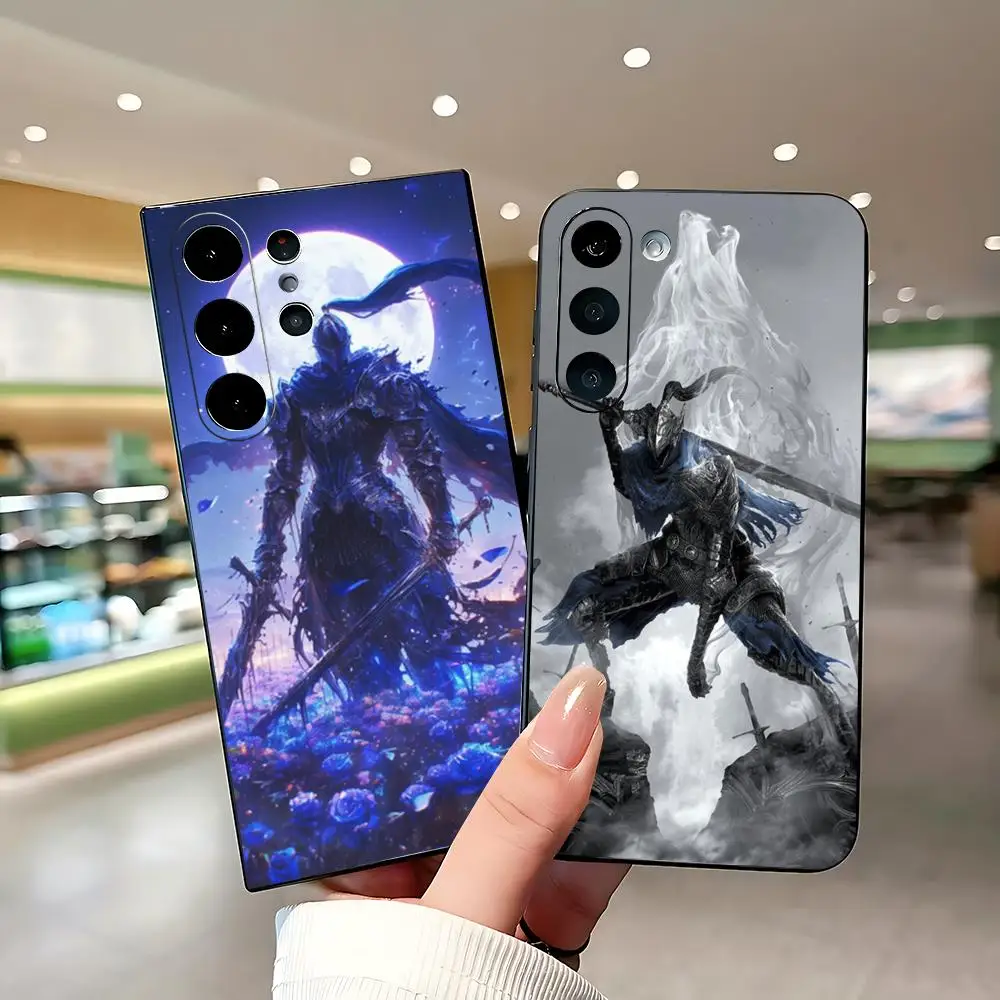 Game D-dark souls artorias Hot Phone Case For Samsung Galaxy S26 S25 S24 S23 S22 S21 Plus Ultra Fold A Soft Black