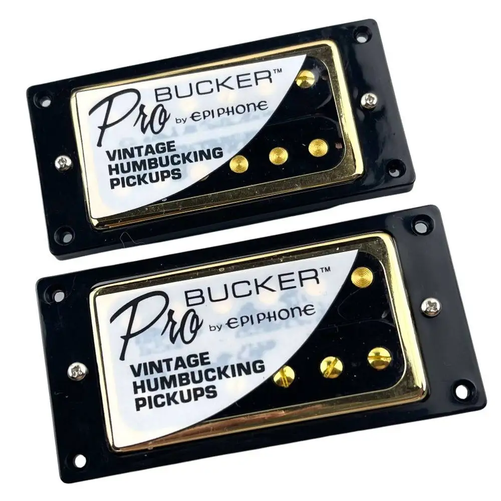 LP Vintage Humbuckers ProBucker Humbuckers Without Harness Chrome Gold Plated