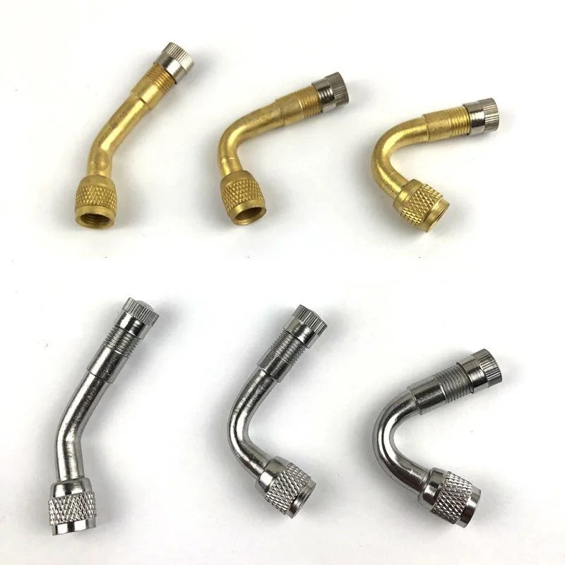 45/90/135 Degree Brass Air Tyre Valve Caps Valve Stem with Extension Adapter for Car Motorcycle Bicycle Accessories