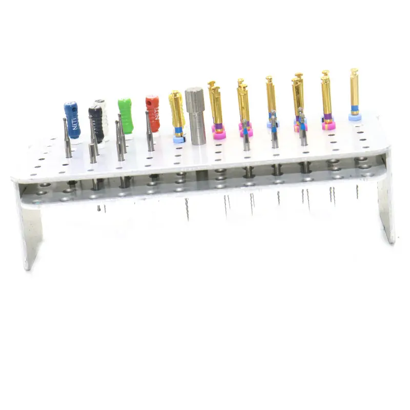 1Pcs Dental 72 Holes Disinfection Endo Box 4 Colors Dental Diamond Burs Holder Autoclave Sterilizer Case Burs For Endo Burs