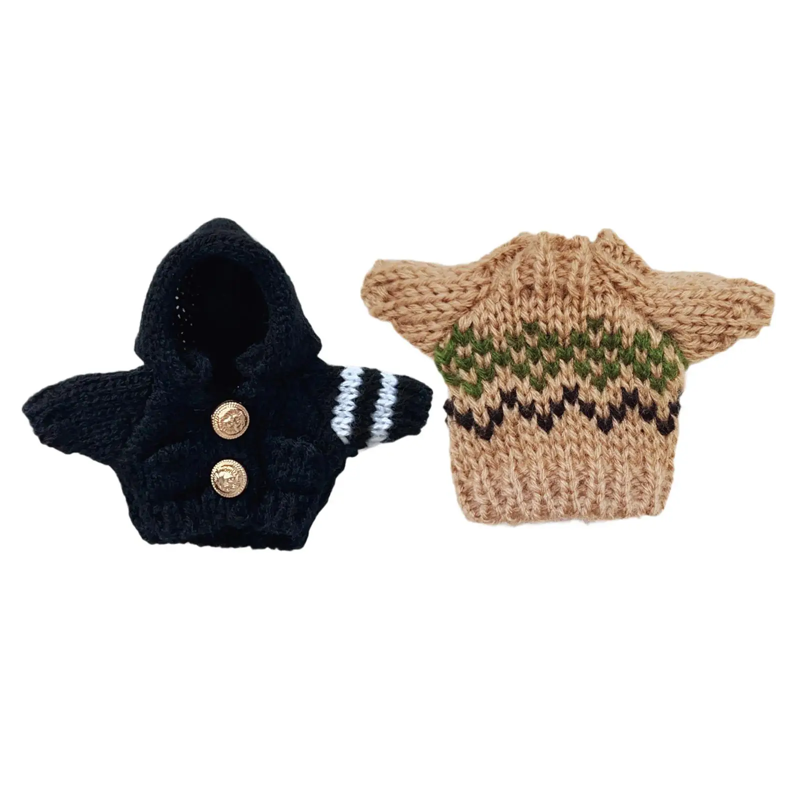 Doll Knitted Sweater Miniature Sweater Soft for 17cm Doll Pendant Decoration