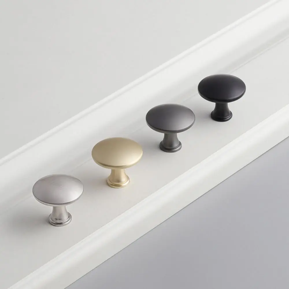 Single Hole Kitchen Cabinet Knobs Multiple Colors Wear-resisting Drawer Pull Handles Zinc Alloy Minimalism Wardrobe Handles