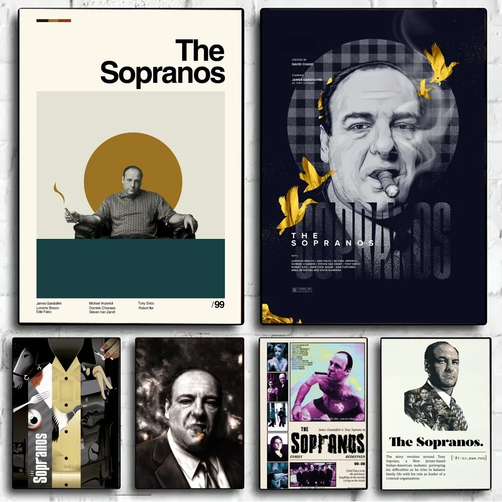 The Sopranos Family Poster No Framed Poster Kraft Club Bar Paper Vintage Poster Wall Art Painting Bedroom Study Stickers