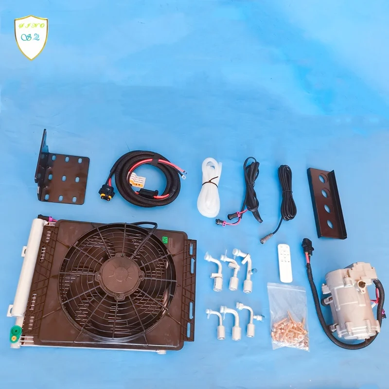 مكيف هواء يعمل بالطاقة الشمسية بمبرد تلقائي فائق الجودة لوقوف السيارات بقوة 12 فولت #4