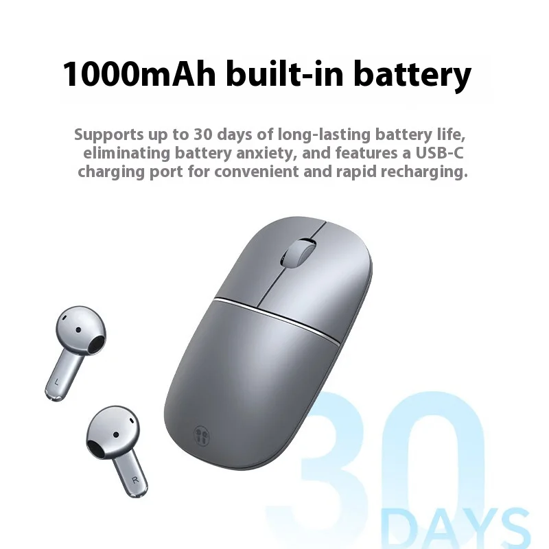 Honor UMA-ME00 ماوس لاسلكي مع سماعة أذن مزدوجة المغناطيسي الديناميكي سائق نشط الحد من الضوضاء طويلة التحمل مخصص AI ماوس