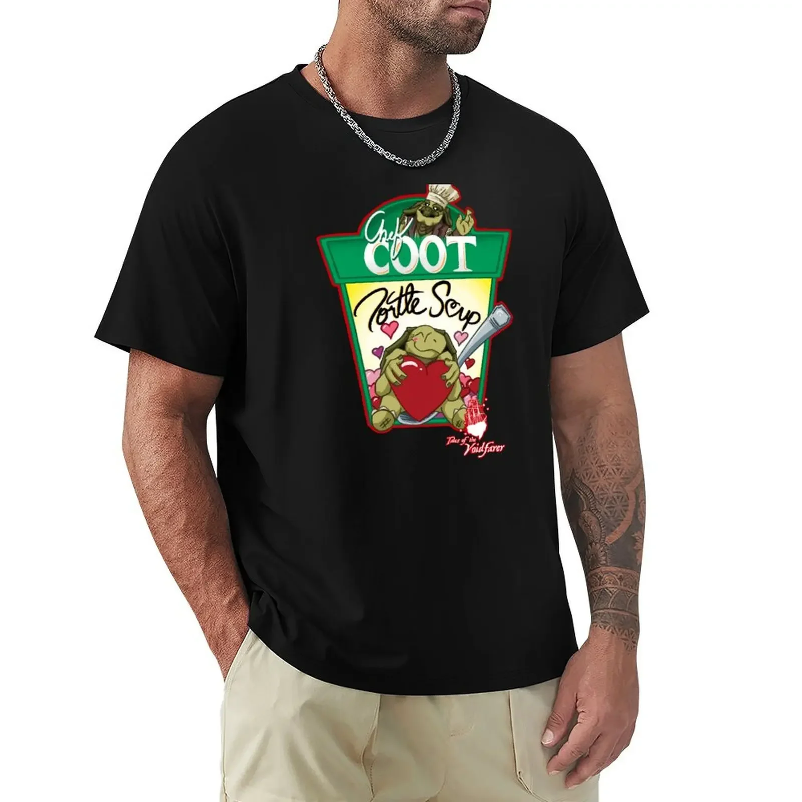 Tales of the Voidfarer - Chef Coot's Tortle Soup T-Shirt plus size clothes graphic shirts t shirts for men