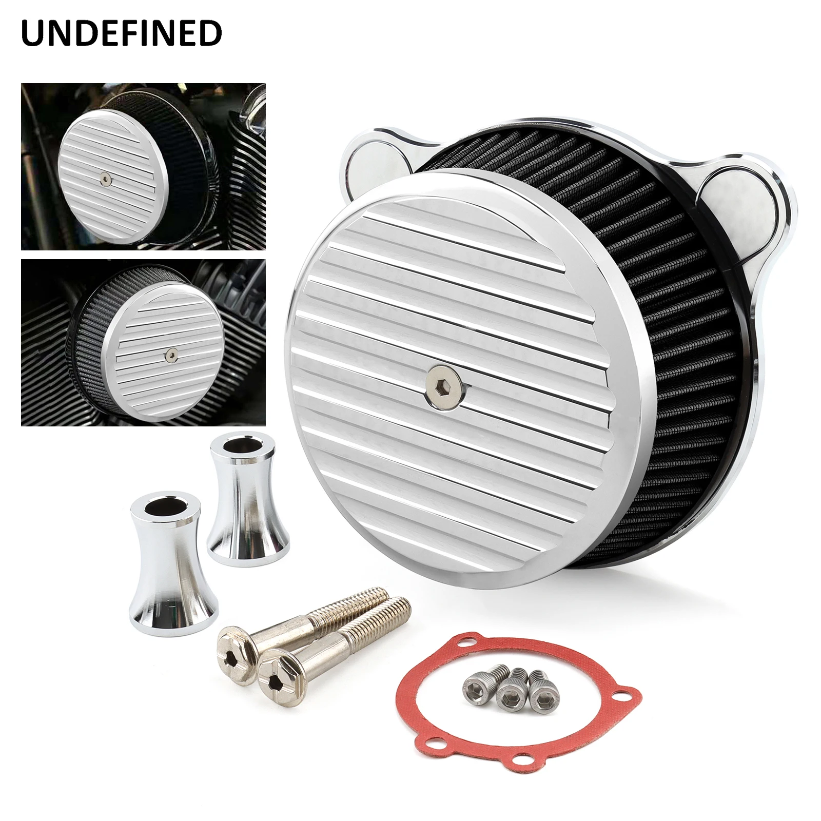 Air Cleaner Intake Filter System Kit Streaks for Harley Touring Road King Electa Road Street Glide Softail Low Rider FXDR 114