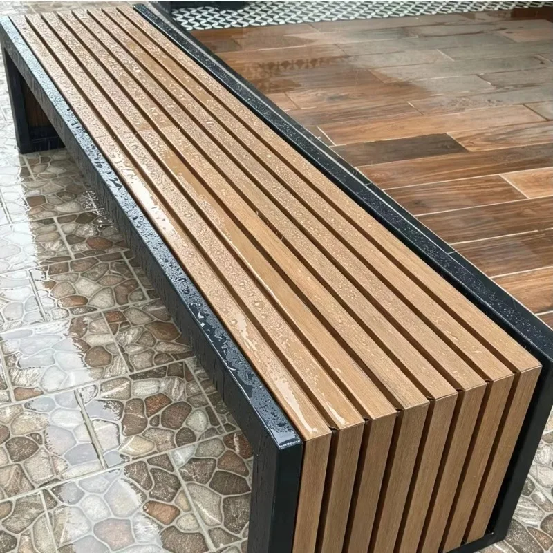 WPC Board Outdoor Waterproof Wall Panel Batch Engineering Supply Courtyard Drainage Grille Board