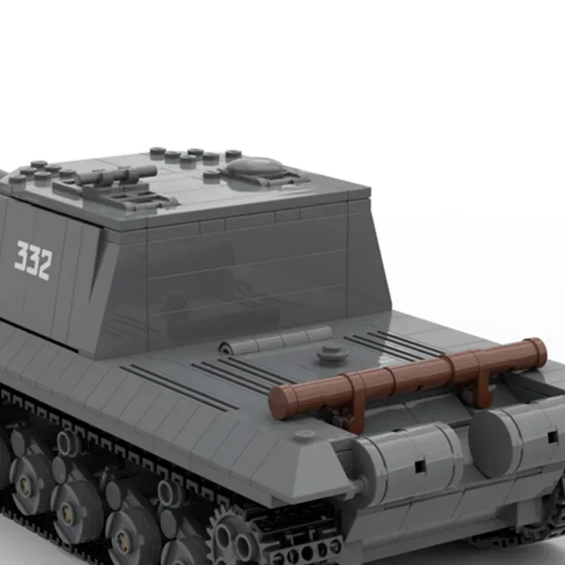 Moc-Bausteine der Militärserie, Objekt 268, Panzermodell, Technologie, modulare gepanzerte Autoblöcke für DIY-Sets, Montage, Geschenke, Spielzeug