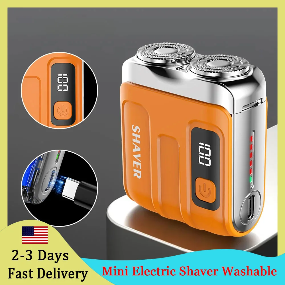 

Интеллектуальный цифровой дисплей, мини-электробритва, моющаяся, перезаряжаемая, портативная, для влажной и сухой уборки, для путешествий, домашняя бритва для лица, ног