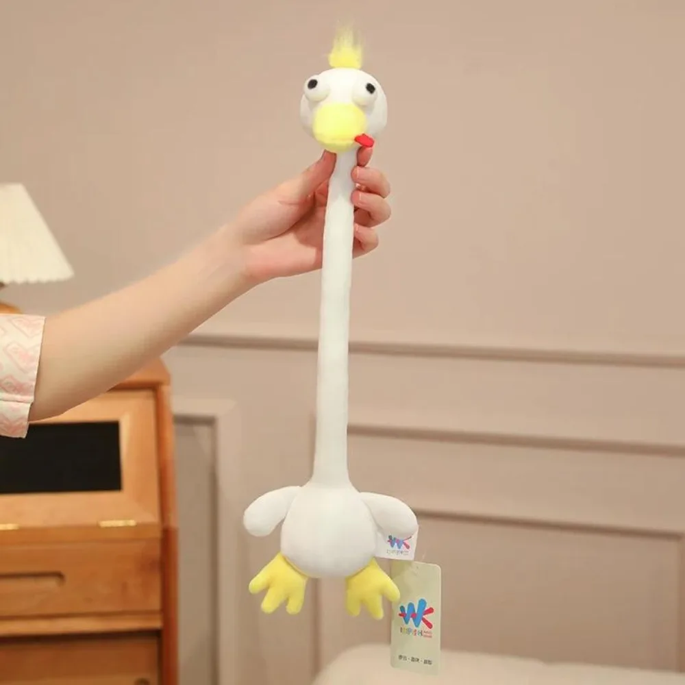 New Funny Design Long Neck Giraffe Keychain Cute Style White Color Duck Bag Pendant Sloth 40CM Mouse Pendant Gift for Girls