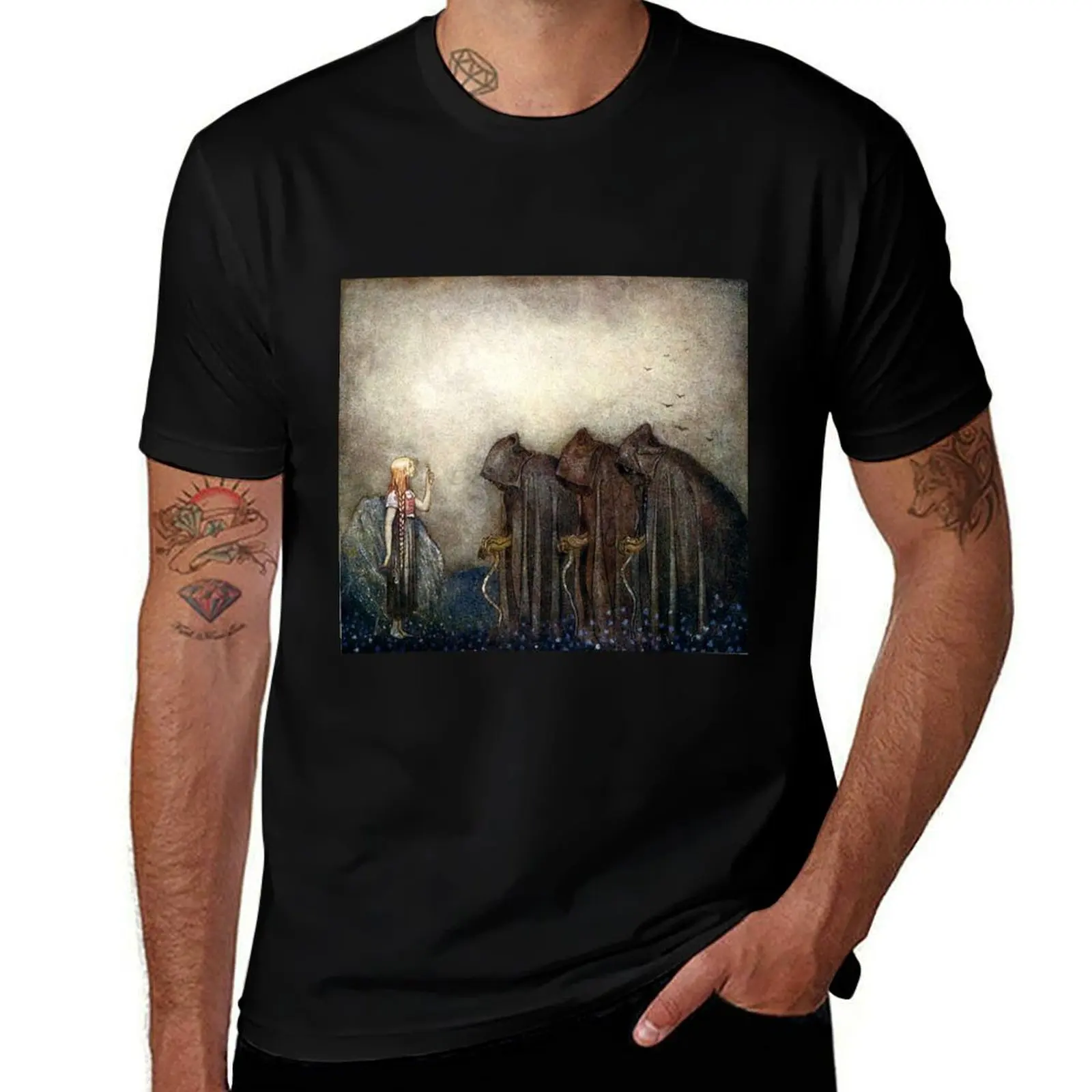 The Gold Key - John Bauer T-Shirt Basic Comfort Fit for Men T-Shirt