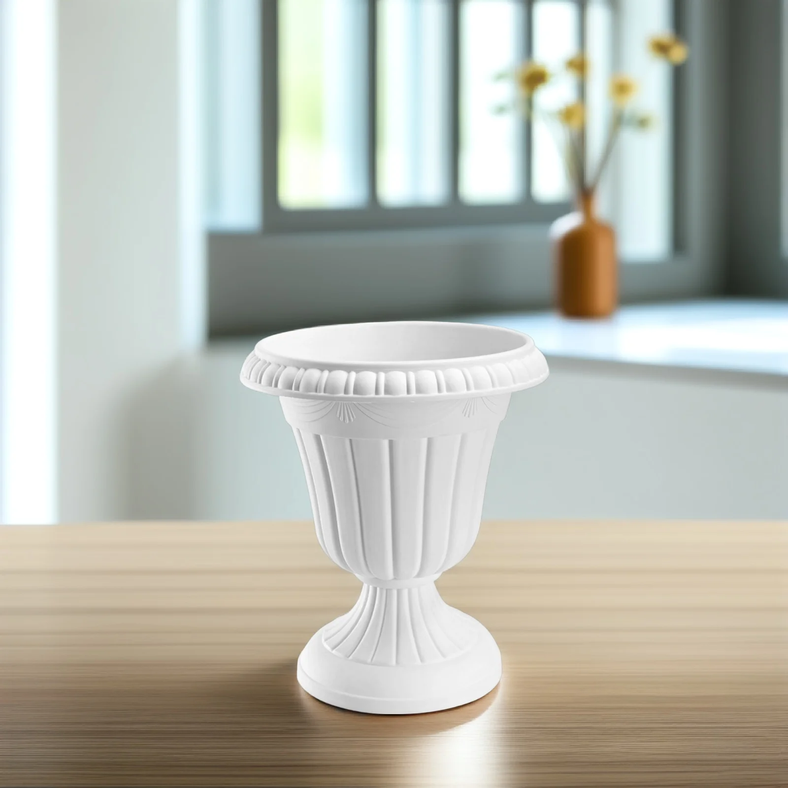 

Large Pot Roman Column Flower Plastic Urn Planters for Outdoor Plants Flowerpot