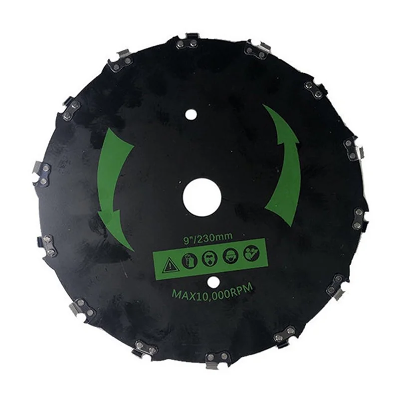 

A34R 9Inch Chain Saw Tooth Mower Blade 14 Teeth Chainsaw Brush Cutter Grass Heavy Duty for Gas Electric Trimmer Garden(A)