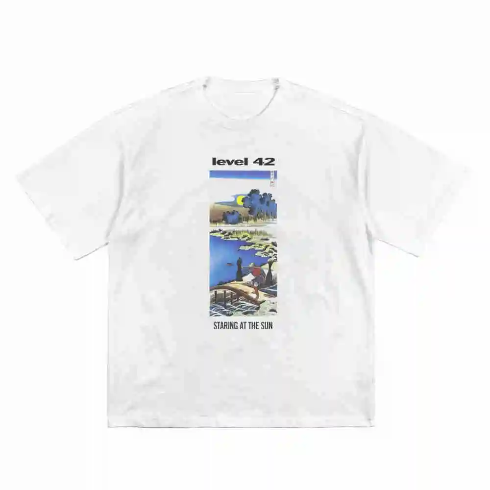 Level 42 Staring At The Sun Short Sleeve Tee 100% Cotton T-Shirt