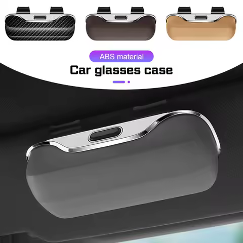 Car Visor Glasses Case For Mercedes Benz Maybach S-Class B/C/E/ A Class C200L GLC GLK GLA W210 AMGSunglasses Holder Eyeglass Box