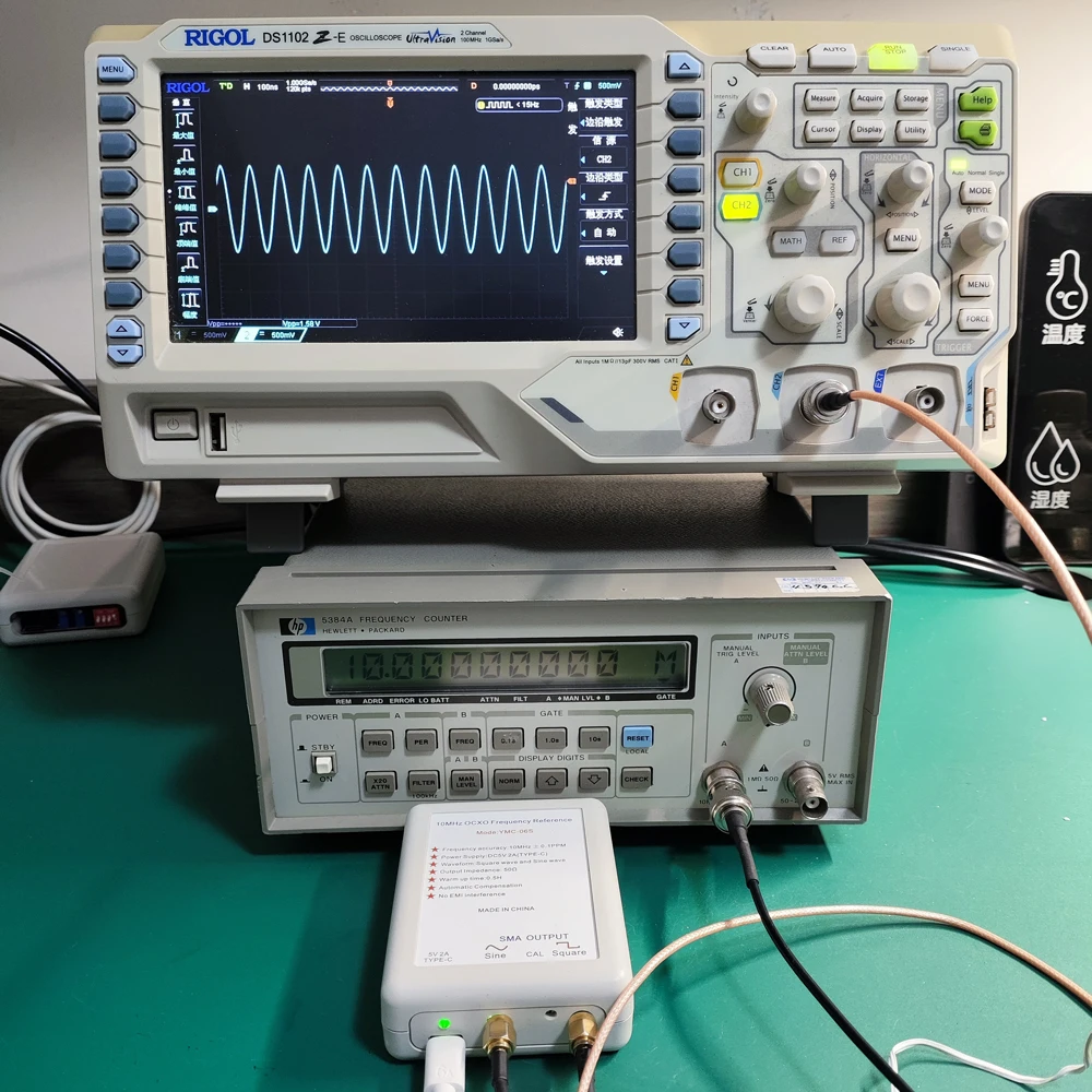 Module de référence de fréquence OCXO 10MHz, Source de référence de fréquence, faible bruit de Phase pour système sonore, décodeur, compteur de fréquence
