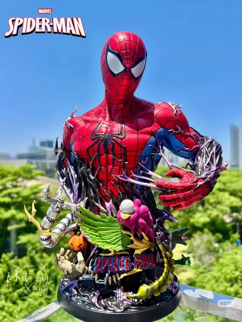 ฟิกเกอร์แอ็คชั่นสไปเดอร์แมนซิมไบน์ตจากมาร์เวล ขนาด 30 ซม. ของสะสมสุดฮิต ตกแต่งโต๊ะทำงาน เหมาะเป็นของขวัญวันเกิดและคริสต์มาสสำหรับเด็ก
