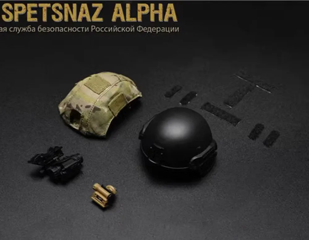 1/6 Easy&Simple ES 26050R FSB Spetsnaz Alpha Military Toys Model Helmet Night Vision Head Communication Fit 12