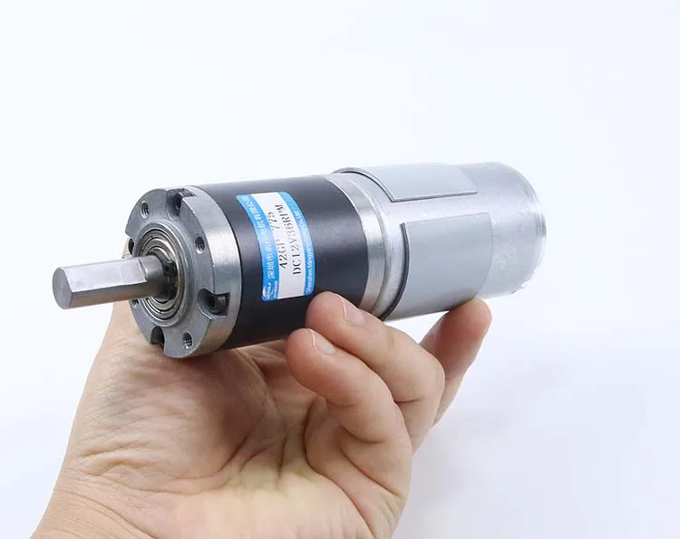 Planetary Gear Motor 12V 24V DC Motor 42GP-775 Speed Regulation Miniature Small Low Speed High Torque Motor with Bracket