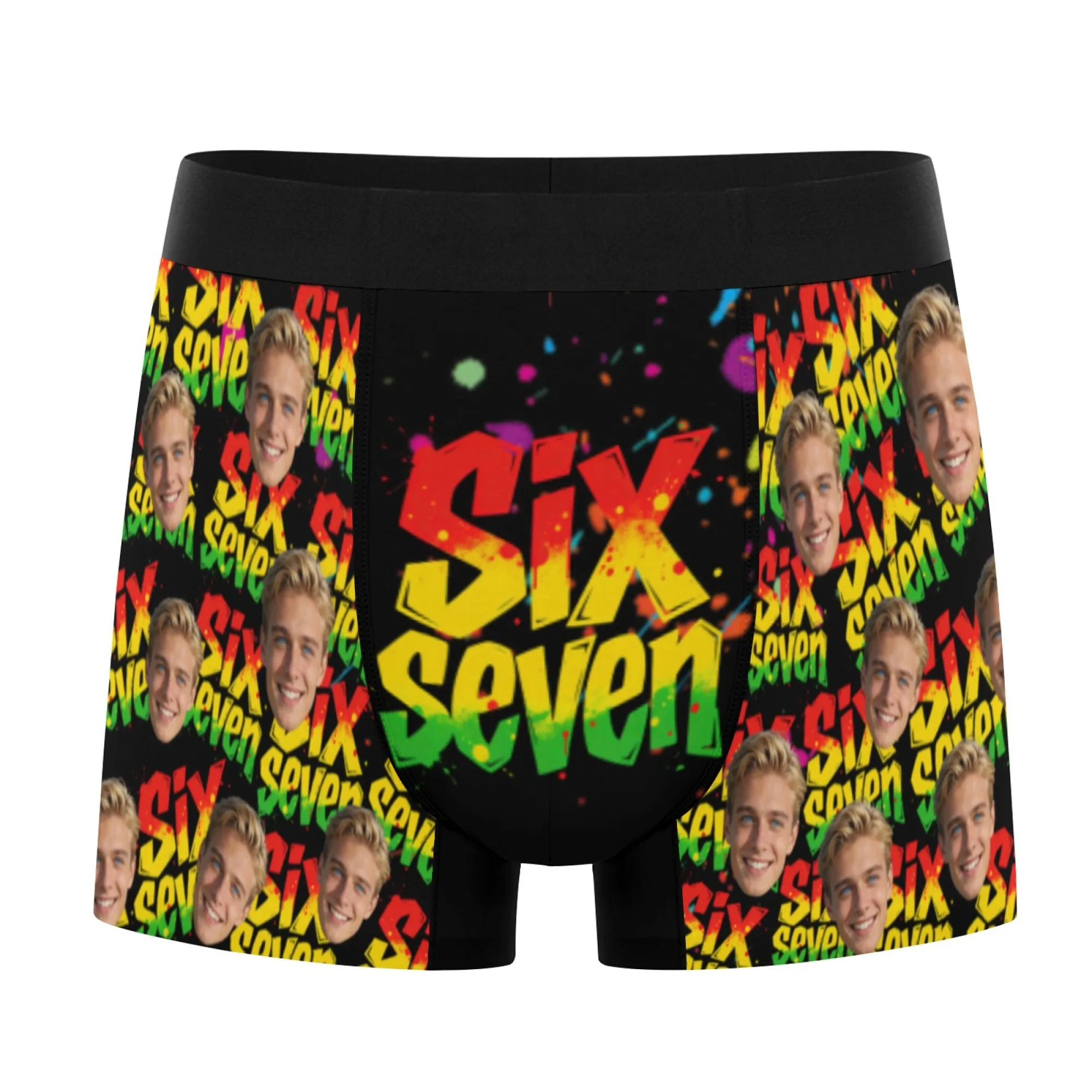 Personalized Face Photo Underwear Custom Heart Boxer Briefs Custom Men Valentine's Day Gift For Husband Anniversary view 5