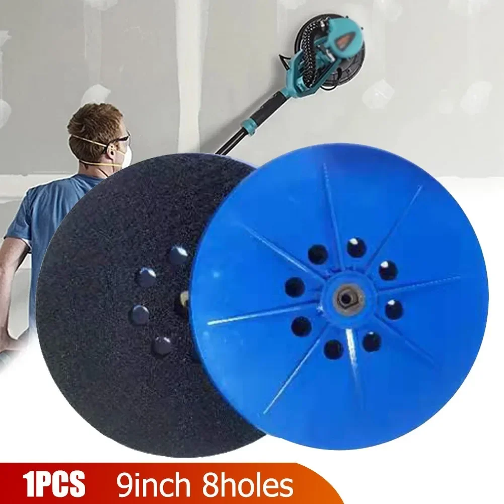 9 Inch 215mm 8 Holes Drywall Sander Hook And Loop Backup Pad With 6mm Thread ABS Sanding Disk For Dustless Sanders