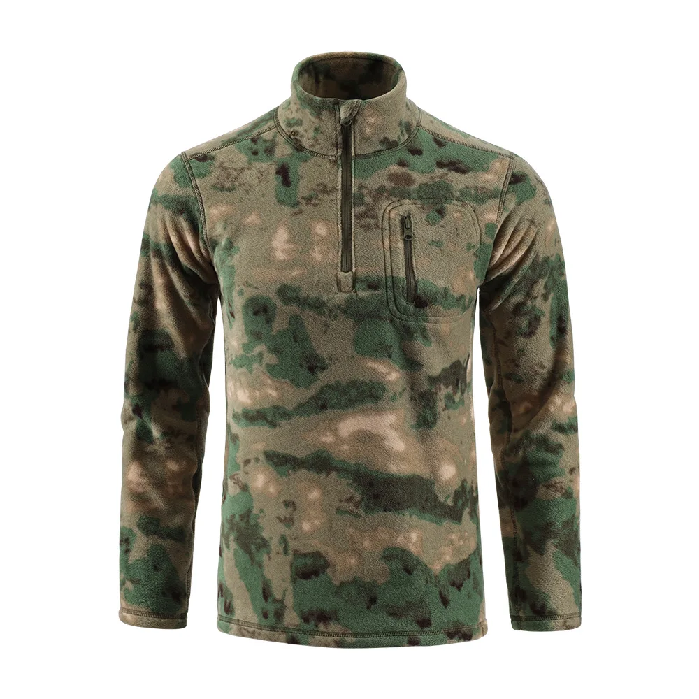 Herren Outdoor Wandern Warme Fleecejacke Liner Fans Trainingsjacken Herbst Winter Winddichte Pullover Tops – Detail 15