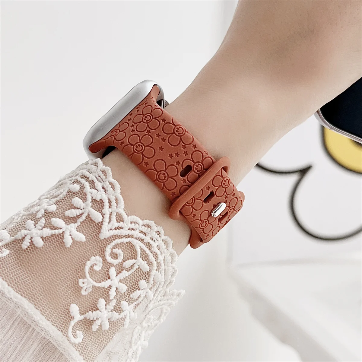 Watch Band For iWatch 42/44/45/49mm 38/40/41mm Silicone Fashion Watch Strap for Watch Series Ultra2 Se 9/8/7/6/5/4/3/2/1_voghion.com