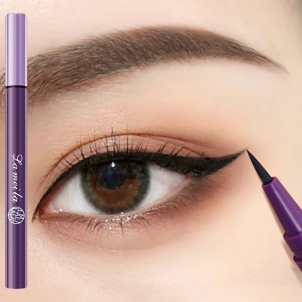 1PC Eyeliner Liquid Pen Waterproof Long Lasting Quick Drying Smooth Makeup Beauty Matte Black Eyeliner Stamp Eye Pencil Cosmetic