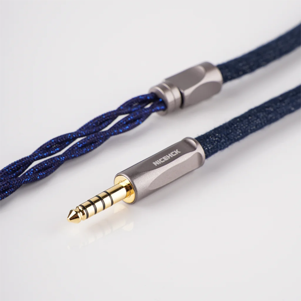 NICEHCK DearOrpheus HiFi كابل الصوت سبائك النحاس البلاتين سماعة سلك مع 4.4 مللي متر مطلية بالذهب التوصيل MMCX/2Pin ل Chopin F1 Pro