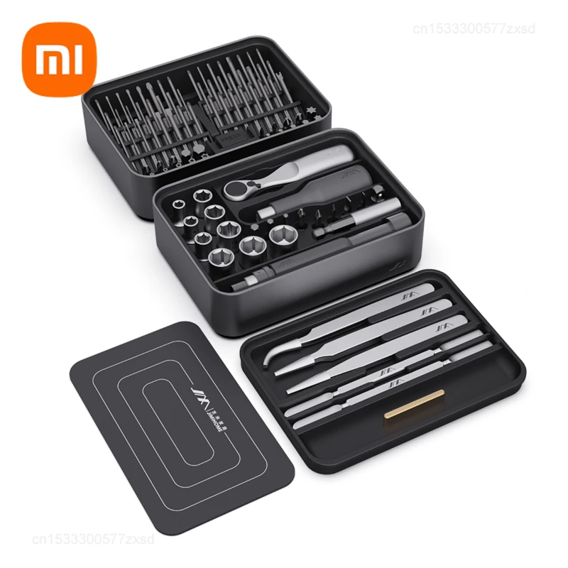 

Xiaomi JIMIHOME FM3 100 in 1 Screwdriver Kit Magnetic Bits Tweezers Extension Rod Ratchet Wrench Tools Screw Driver Kit Bits