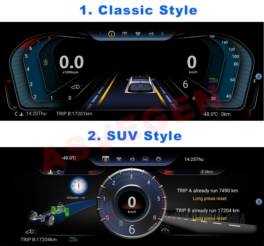 LCD Instrument Cluster For Infiniti QX80 2015-2019 Virtual Cockpit Panel Display Digital Dashboard Speedometer Linux System