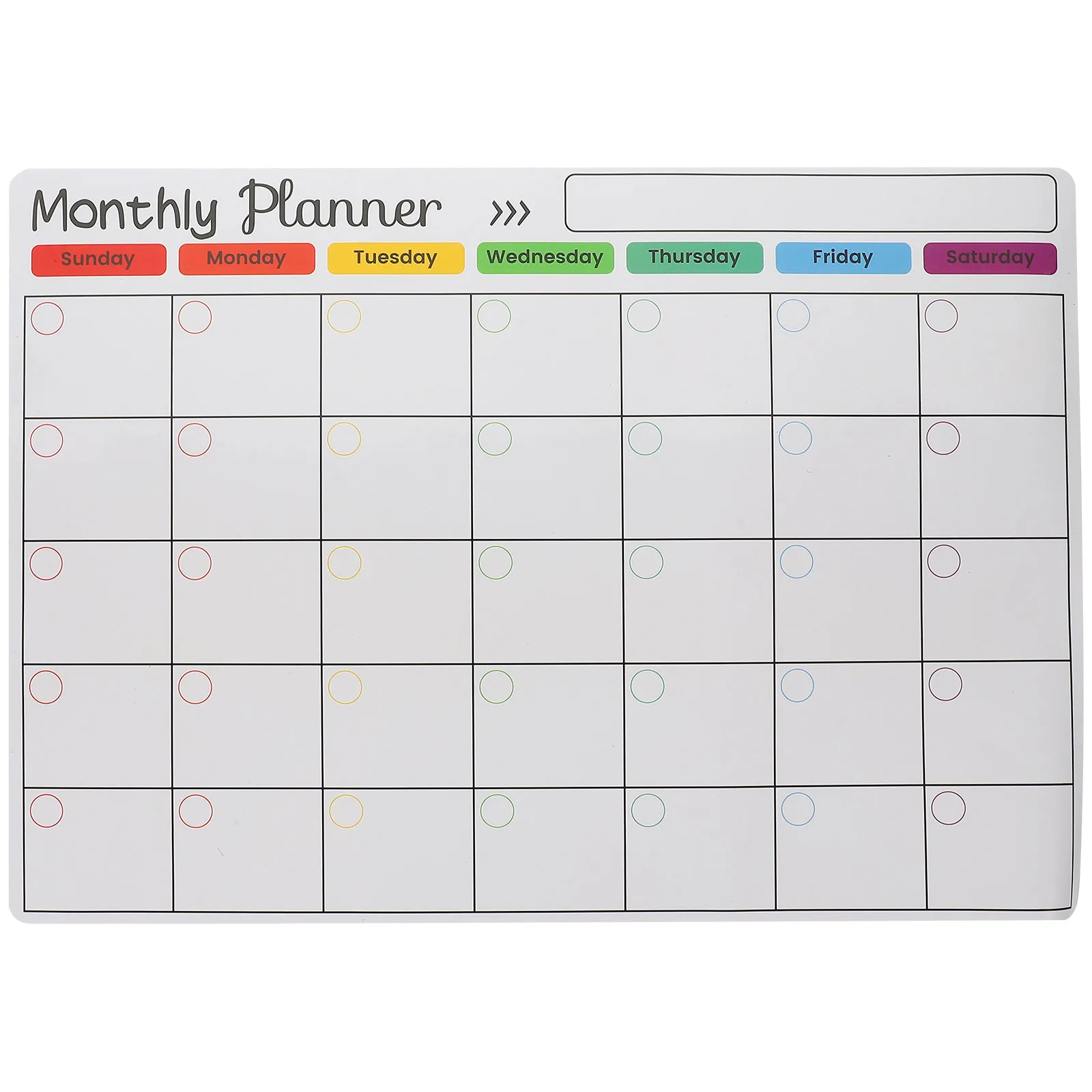 Magnetische kalender voor koelkast Maandelijkse wekelijkse planner Kalendertafel Droog wissen Whiteboard Koelkaststicker Prikbordmenu