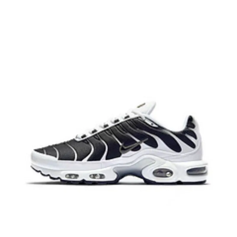 

NEW Nike Air Max Plus TN Men's Shoes - Black/White Retro Lifestyle Runner, Tuned Air Shock Absorption, Durable Herringbone Sole