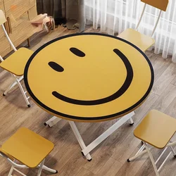 Foldable Table Family Dining Tables: Small Family Eat Round Breakfast Table Portable Simple Negotiation Kitchen Table