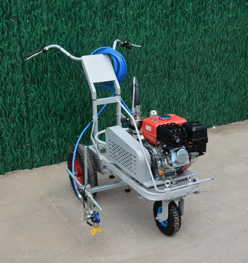 LY Soccer Field Road Line Equipment 5.5HP  Engine Hand-Push Road Marking Machine with High Efficiency and Reliable Pump
